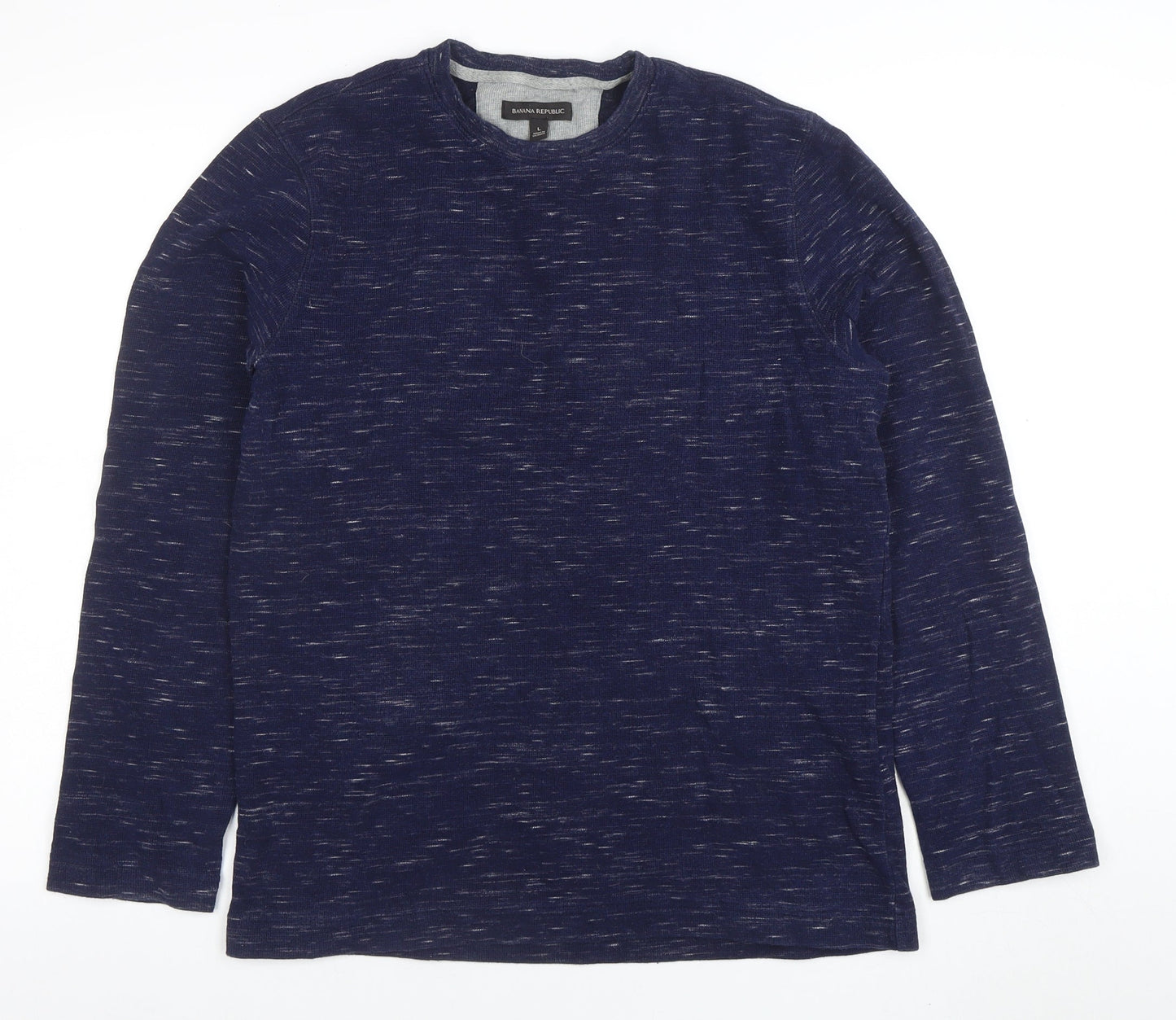 Mens UK Size L Banana Republic Blue Pullover Sweatshirt