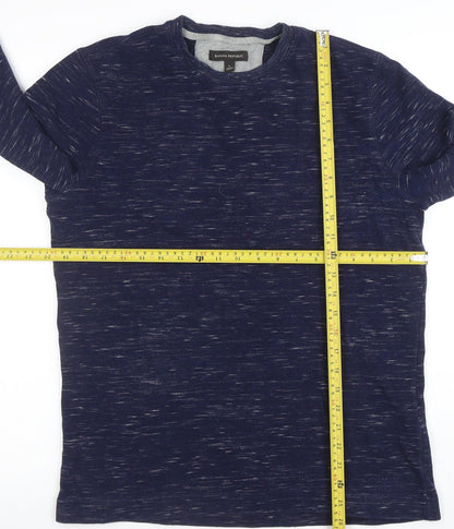 Mens UK Size L Banana Republic Blue Pullover Sweatshirt