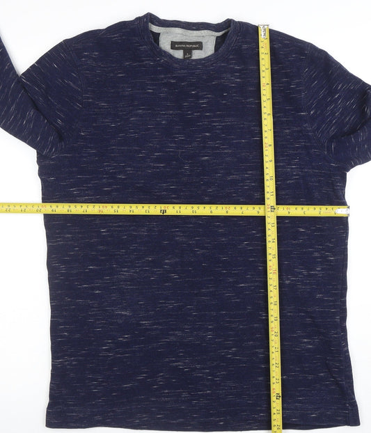Mens UK Size L Banana Republic Blue Pullover Sweatshirt