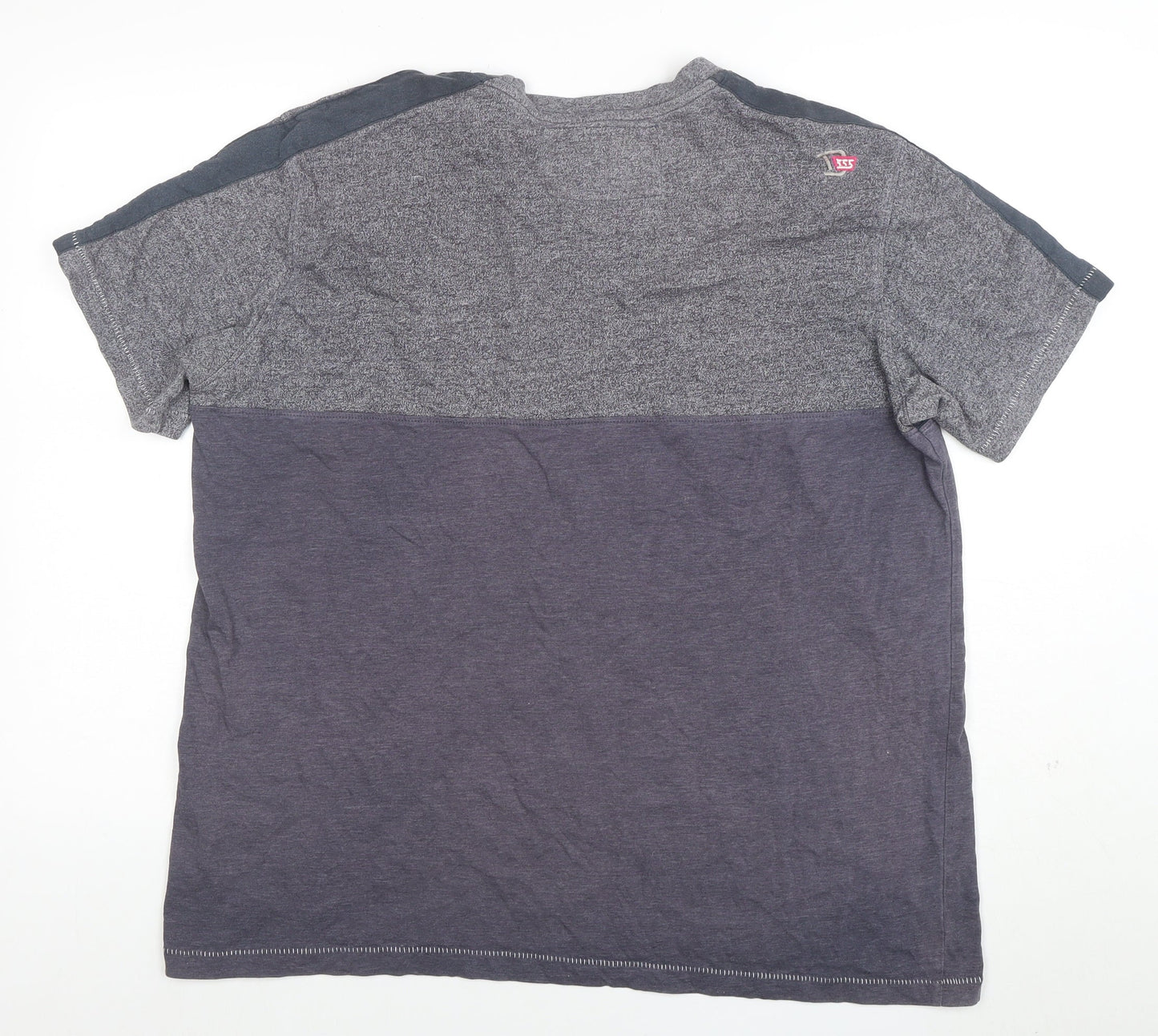 Mens UK Size 3XL DSFIVE5 RED Grey  T-Shirt