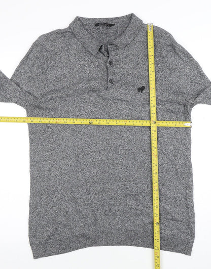 Mens UK Size L Peacocks Cotton Blend Polo Shirt