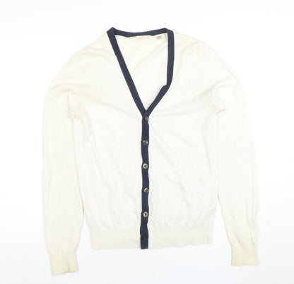 Womens UK Size XS Uniqlo Ivory Cardigan Jumper