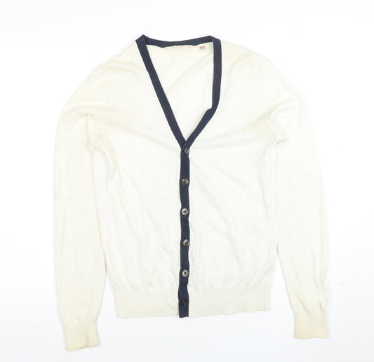Womens UK Size XS Uniqlo Ivory Cardigan Jumper