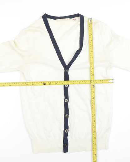 Womens UK Size XS Uniqlo Ivory Cardigan Jumper