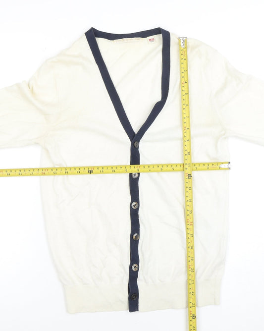 Womens UK Size XS Uniqlo Ivory Cardigan Jumper
