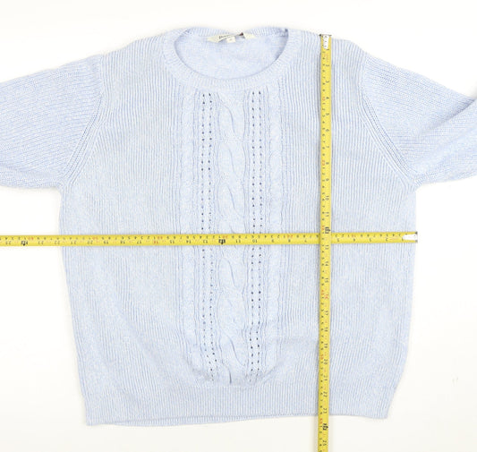Womens UK Size 22 Bonmarche Blue Pullover Jumper