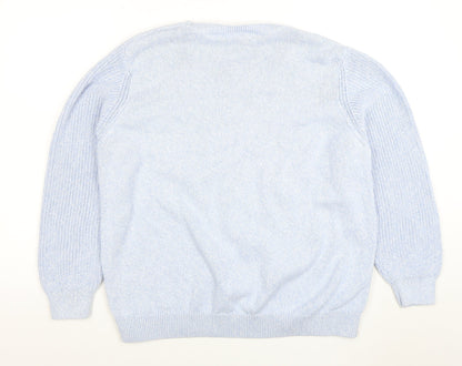 Womens UK Size 22 Bonmarche Blue Pullover Jumper