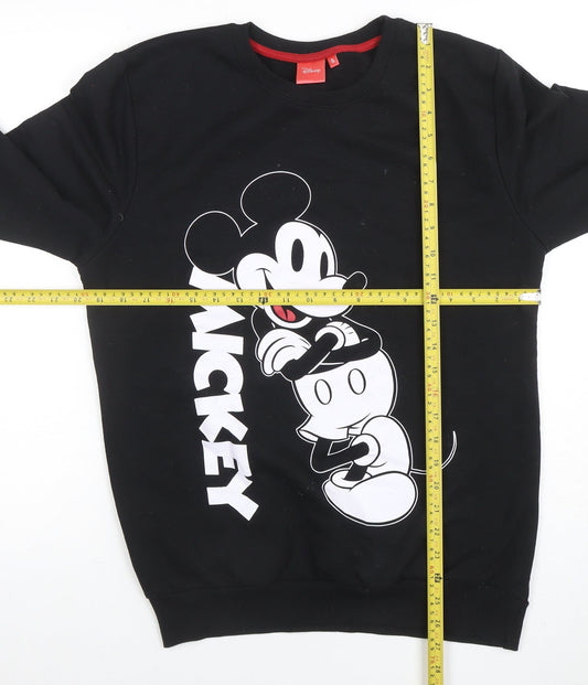 Mens UK Size S Disney Black Pullover Sweatshirt