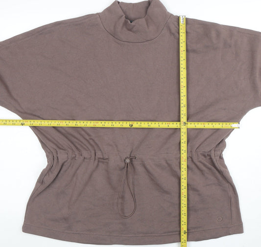 Womens UK Size 12 Marks and Spencer Brown Tunic Sweatshirt