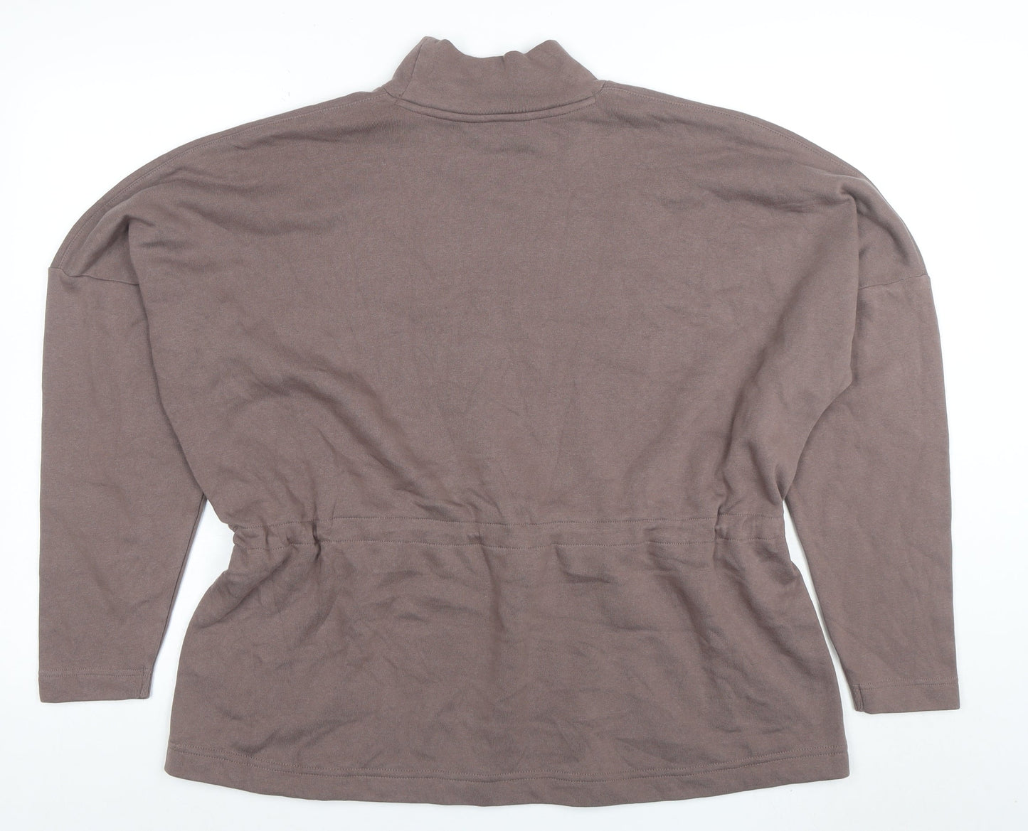 Womens UK Size 12 Marks and Spencer Brown Tunic Sweatshirt