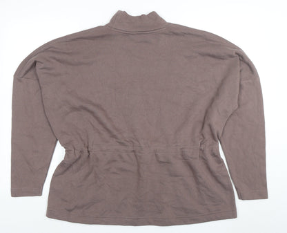 Womens UK Size 12 Marks and Spencer Brown Tunic Sweatshirt