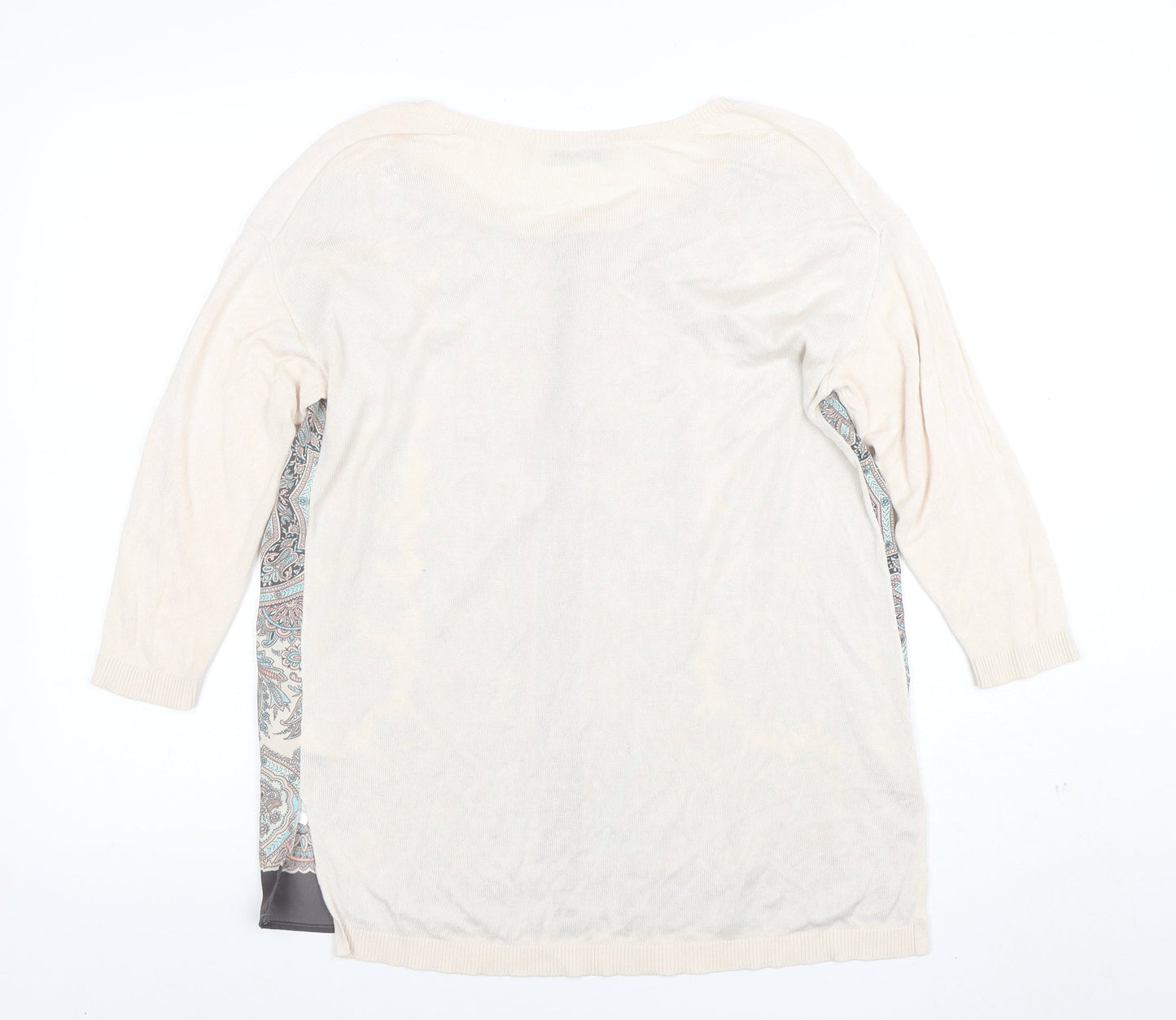 Womens UK Size M Oasis Beige Tunic Blouse