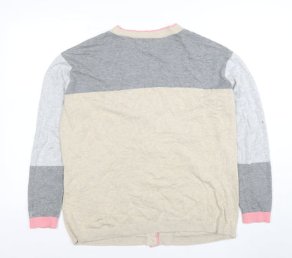Womens UK Size M Lands' End Multicoloured Cardigan Jumper