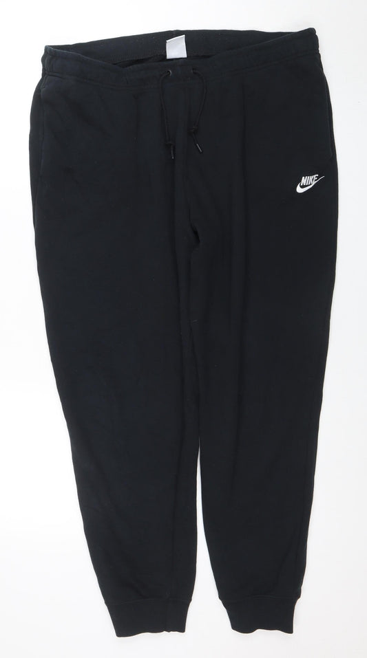 Mens UK Size XL Nike Regular Fit Jogger Black Trousers