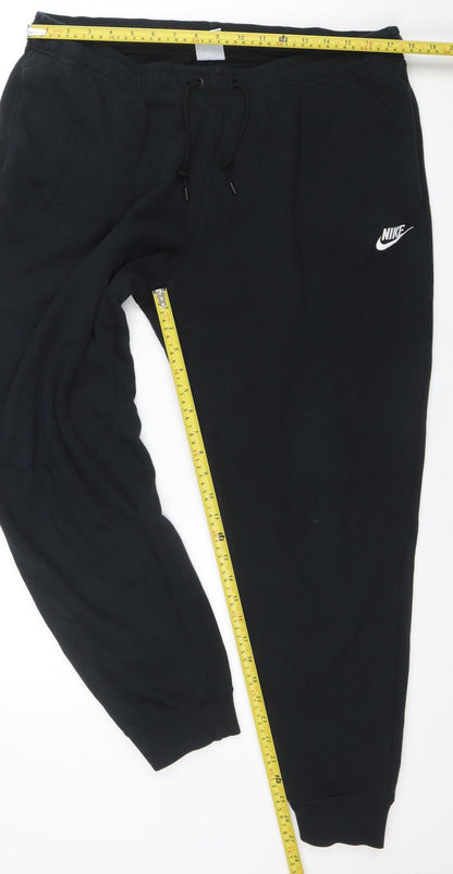 Mens UK Size XL Nike Regular Fit Jogger Black Trousers