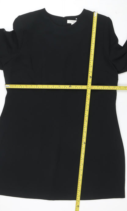 Marks and Spencer Women Black Size 20 Shift Knee Length Dress