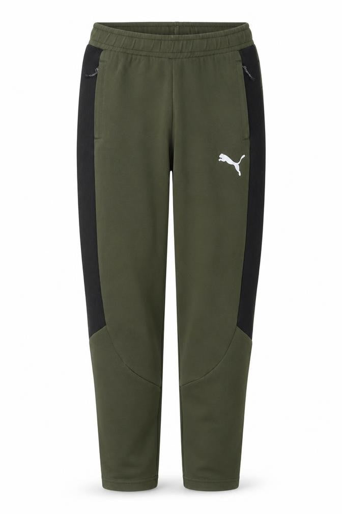Mens UK Size M PUMA Regular Fit Jogger Green Trousers