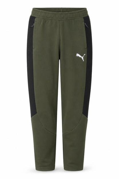 Mens UK Size M PUMA Regular Fit Jogger Green Trousers