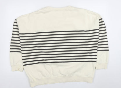 Womens UK Size 14 F&F Ivory Pullover Sweatshirt