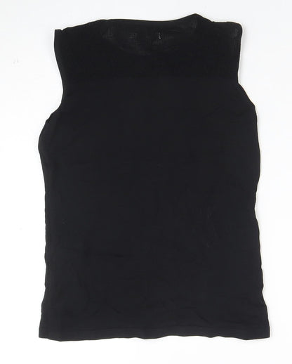 Knit & Love Womens Black XL Sleeveless Knit Tank Top