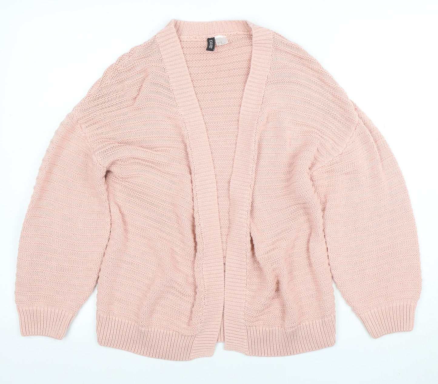 Womens UK Size 2XS H&M Pink Cardigan Jumper