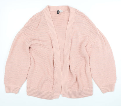 Womens UK Size 2XS H&M Pink Cardigan Jumper
