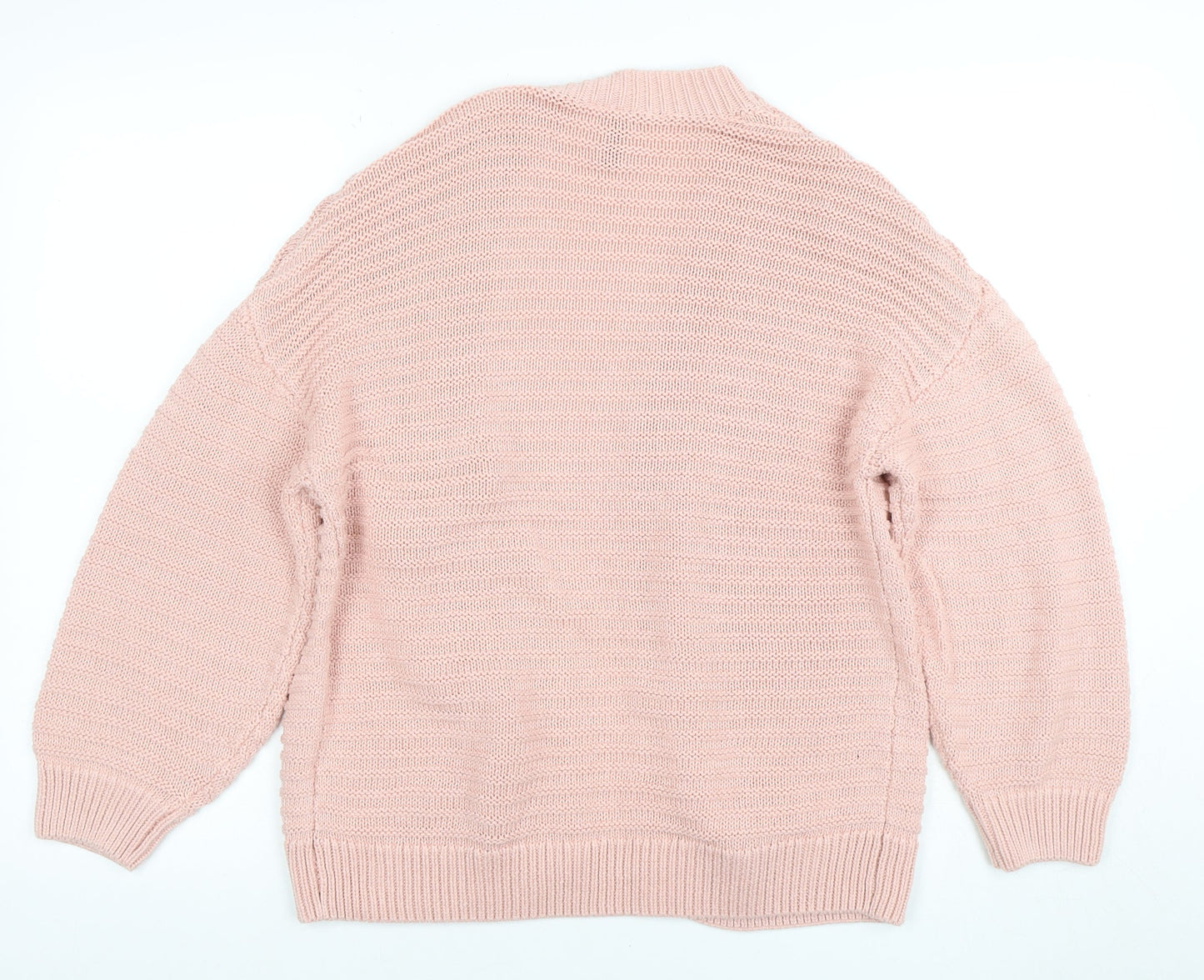 Womens UK Size 2XS H&M Pink Cardigan Jumper