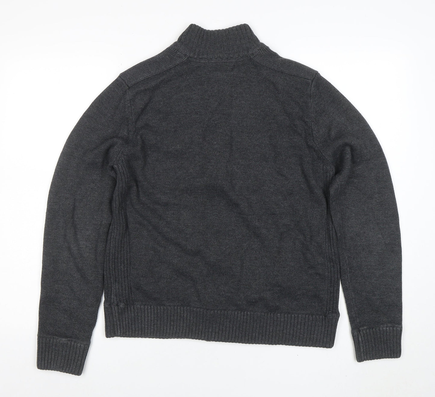 Mens UK Size M Marks and Spencer Grey Full Zip Jumper