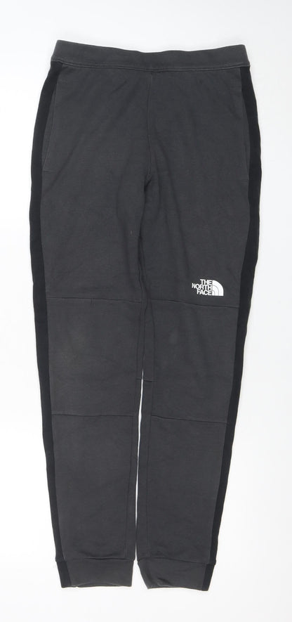 The North Face Boys Black L Jogger Sweatpants Cotton Blend