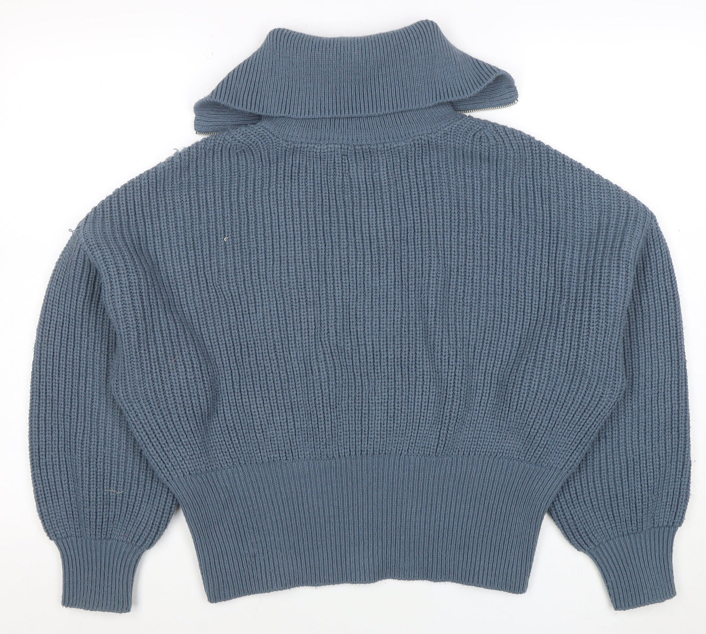 Womens UK Size 10 ASOS Blue Full Zip Jumper