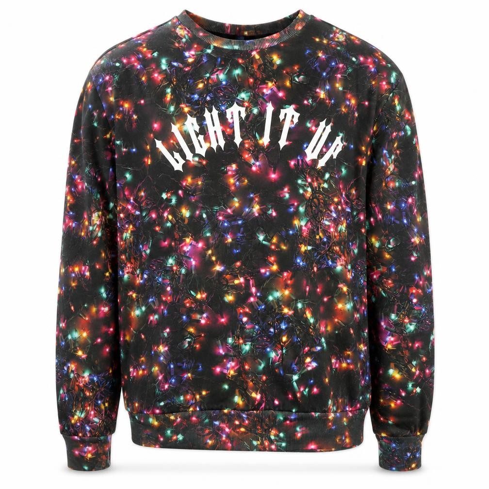 Mens UK Size M H&M Divided Multicoloured Pullover Sweatshirt