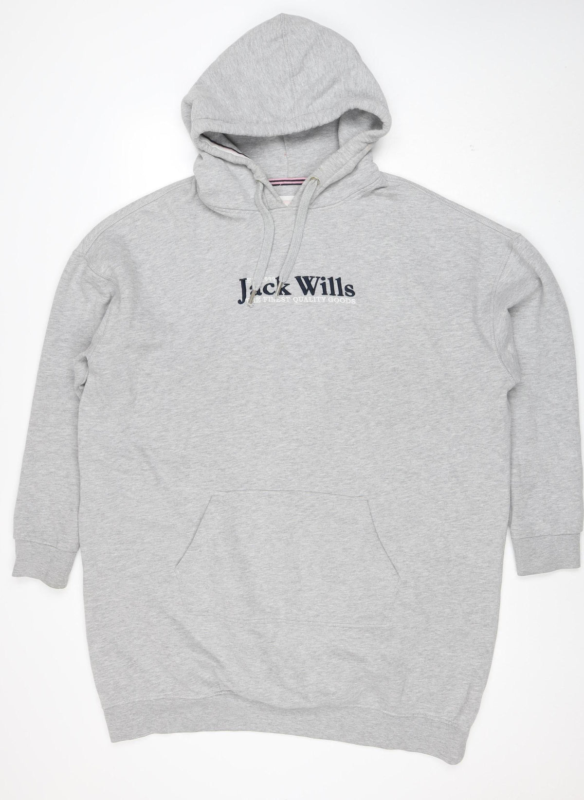 Womens UK Size 12 Jack Wills Grey Pullover Hoodie