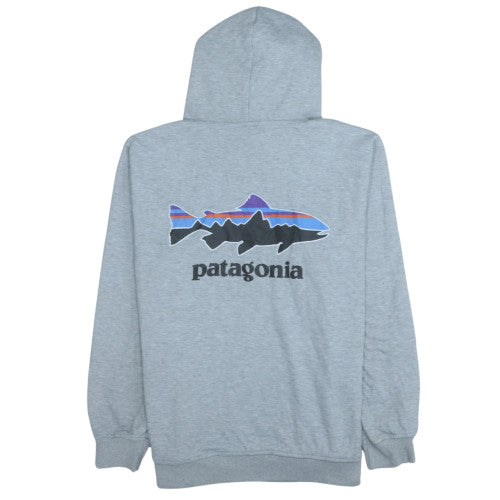 Mens UK Size M Patagonia Grey Pullover Hoodie