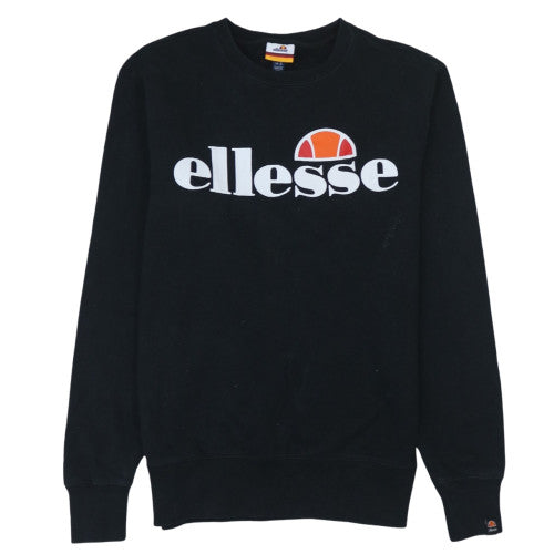 Mens UK Size S ellesse Black Pullover Sweatshirt