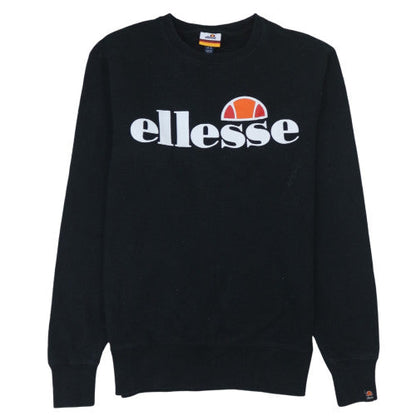 Mens UK Size S ellesse Black Pullover Sweatshirt