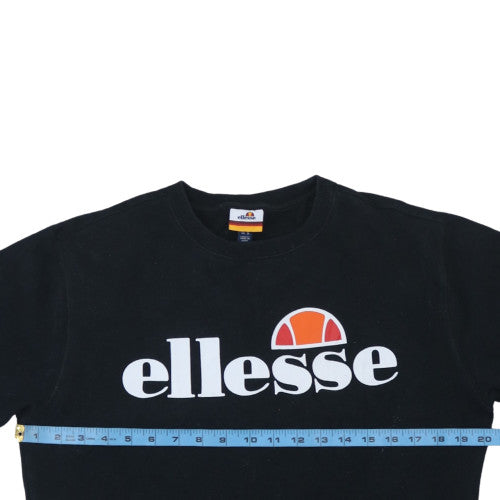 Mens UK Size S ellesse Black Pullover Sweatshirt