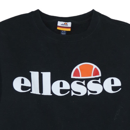 Mens UK Size S ellesse Black Pullover Sweatshirt
