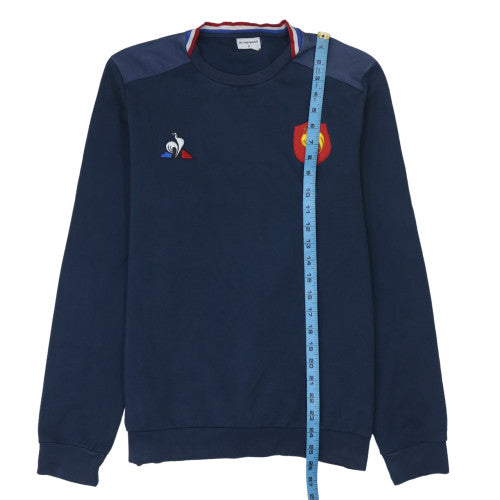Mens UK Size M le coq sportif Blue Pullover Sweatshirt