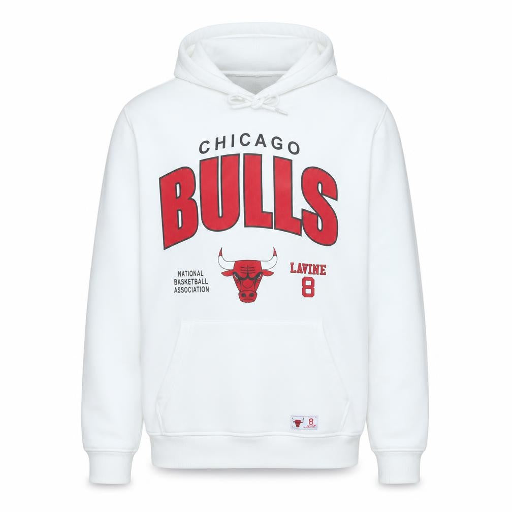 Mens UK Size M NBA White Pullover Hoodie