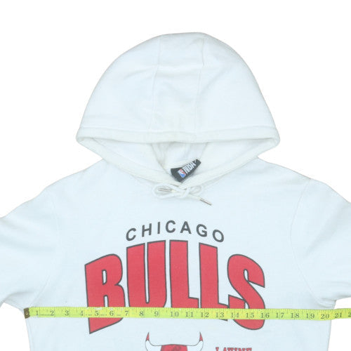 Mens UK Size M NBA White Pullover Hoodie