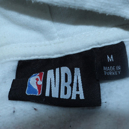 Mens UK Size M NBA White Pullover Hoodie