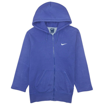 Mens UK Size L Nike Blue Full Zip Hoodie
