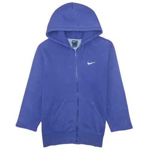 Mens UK Size L Nike Blue Full Zip Hoodie