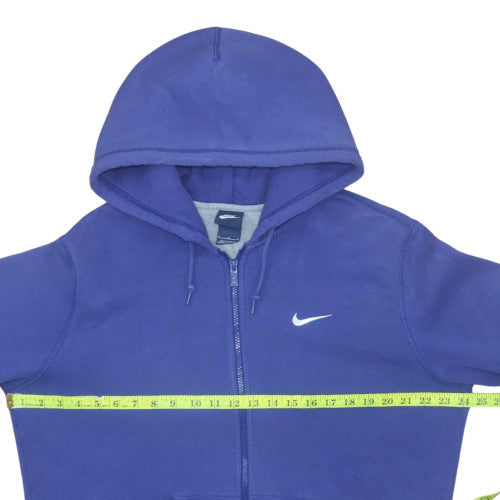 Mens UK Size L Nike Blue Full Zip Hoodie