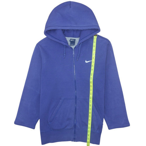 Mens UK Size L Nike Blue Full Zip Hoodie