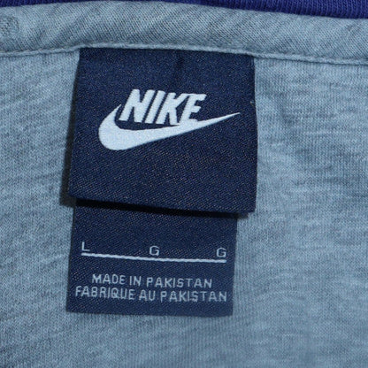 Mens UK Size L Nike Blue Full Zip Hoodie