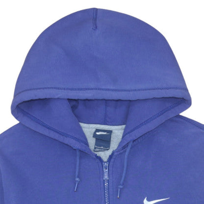 Mens UK Size L Nike Blue Full Zip Hoodie