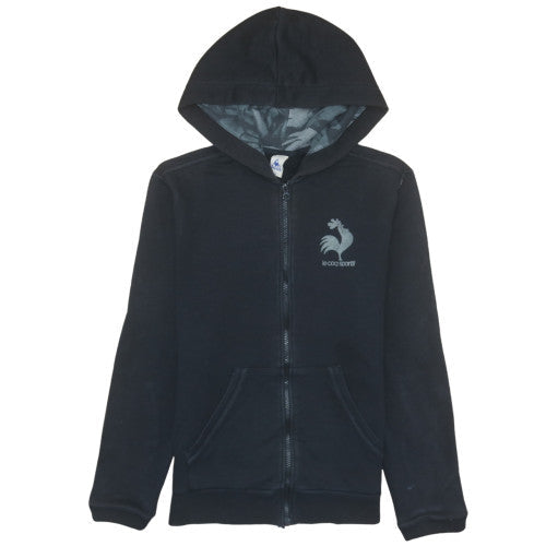 Mens UK Size S le coq sportif Black Full Zip Hoodie