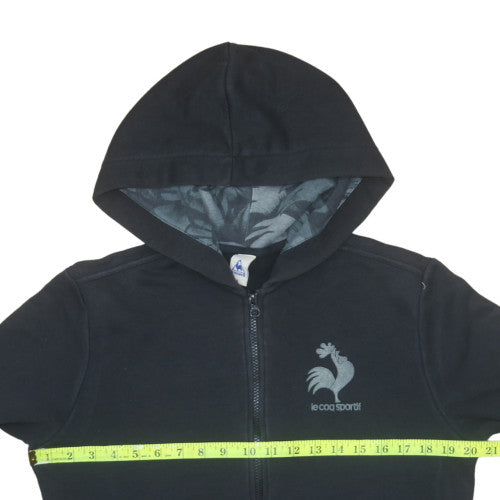 Mens UK Size S le coq sportif Black Full Zip Hoodie