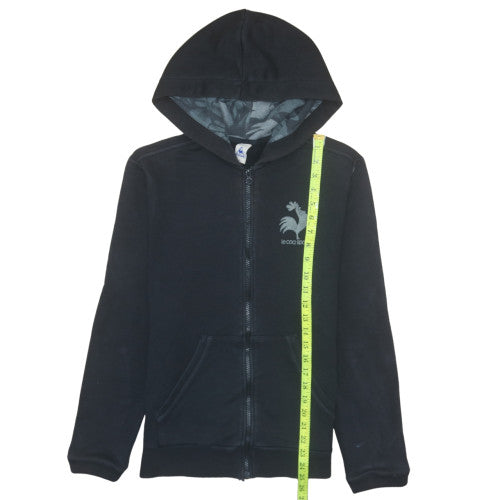 Mens UK Size S le coq sportif Black Full Zip Hoodie